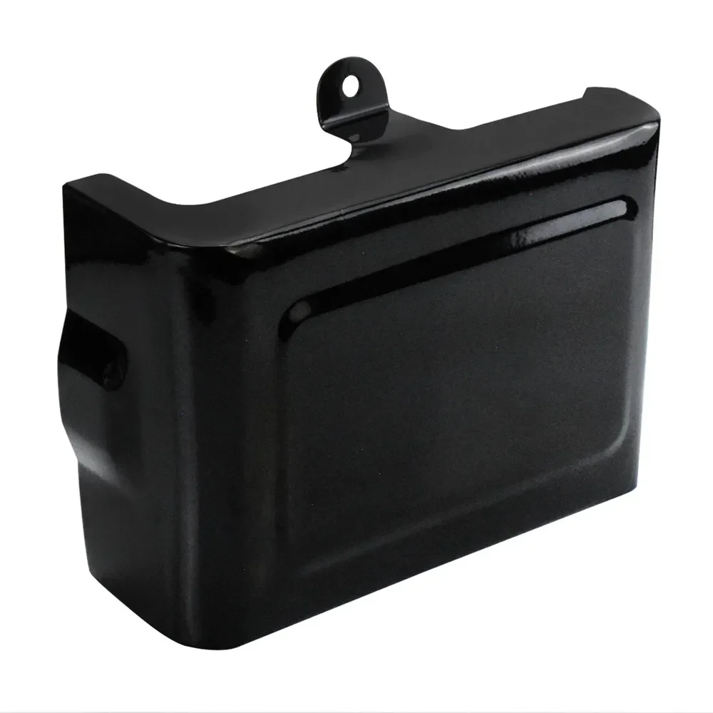 Motorcycle Battery Cover Guard Left Right Side Gloss Black For Harley Dyna Street Bob 2006-2014 Fat Bob Super Glide 2006-2017