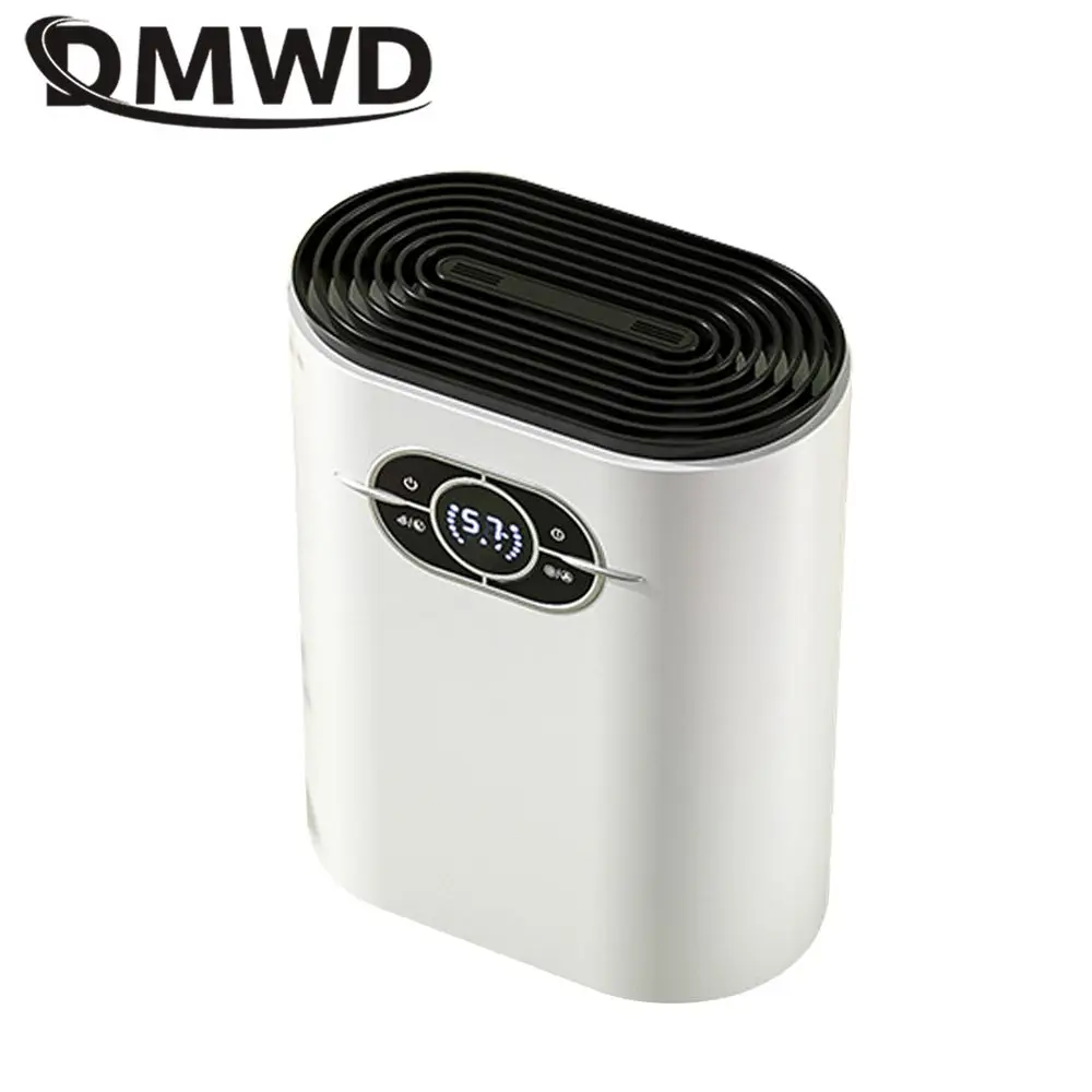 DMWD Portable Dehumidifier Electric Air Dryer Moisture Absorb Dehumidifier Anion Purification For Wardrobe Bookcase 100-240V