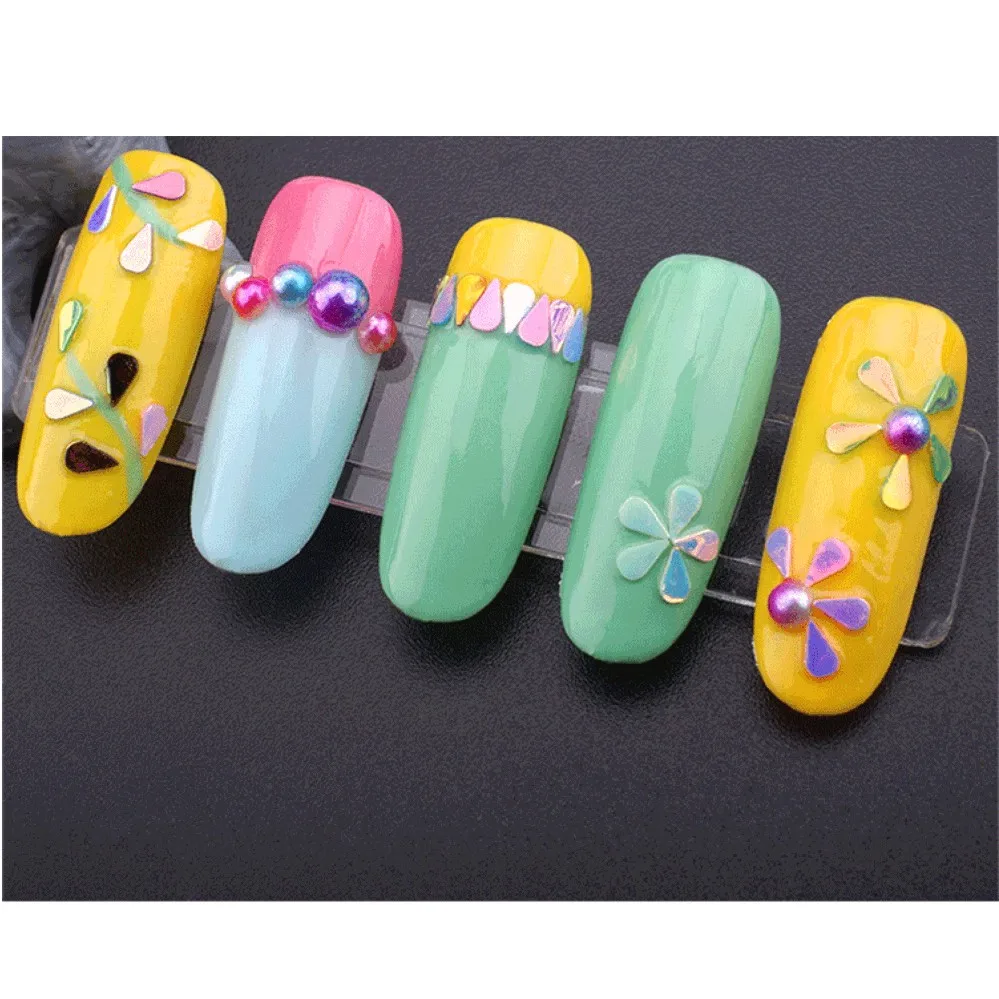 20 piezas acrílico puntas de uñas postizas exhibición práctica soporte transparente DIY manicura herramientas de Arte de uñas con película protectora