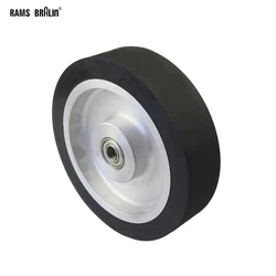 200*50mm Solid Belt grinder Rubber Contact Wheel Abrasive Belts Set Inner Hole Customized