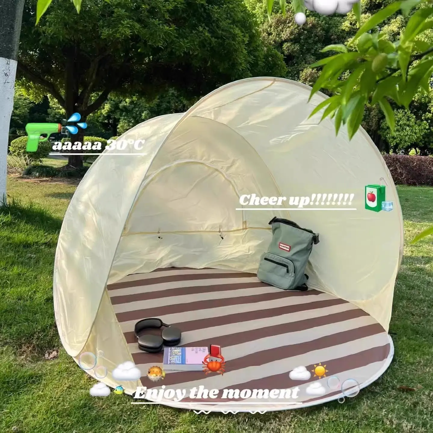 

Children's Tent Portable Outdoor Camping Picnic One Second Quick Open Tent Seaside Beach Awning