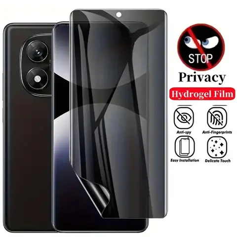Privacy Hydrogel Film For Xiaomi 15S 15T 17 Pro Max 15 Global Redmi Note 15R 14S Screen Protector Without Fingerprint Unlocking