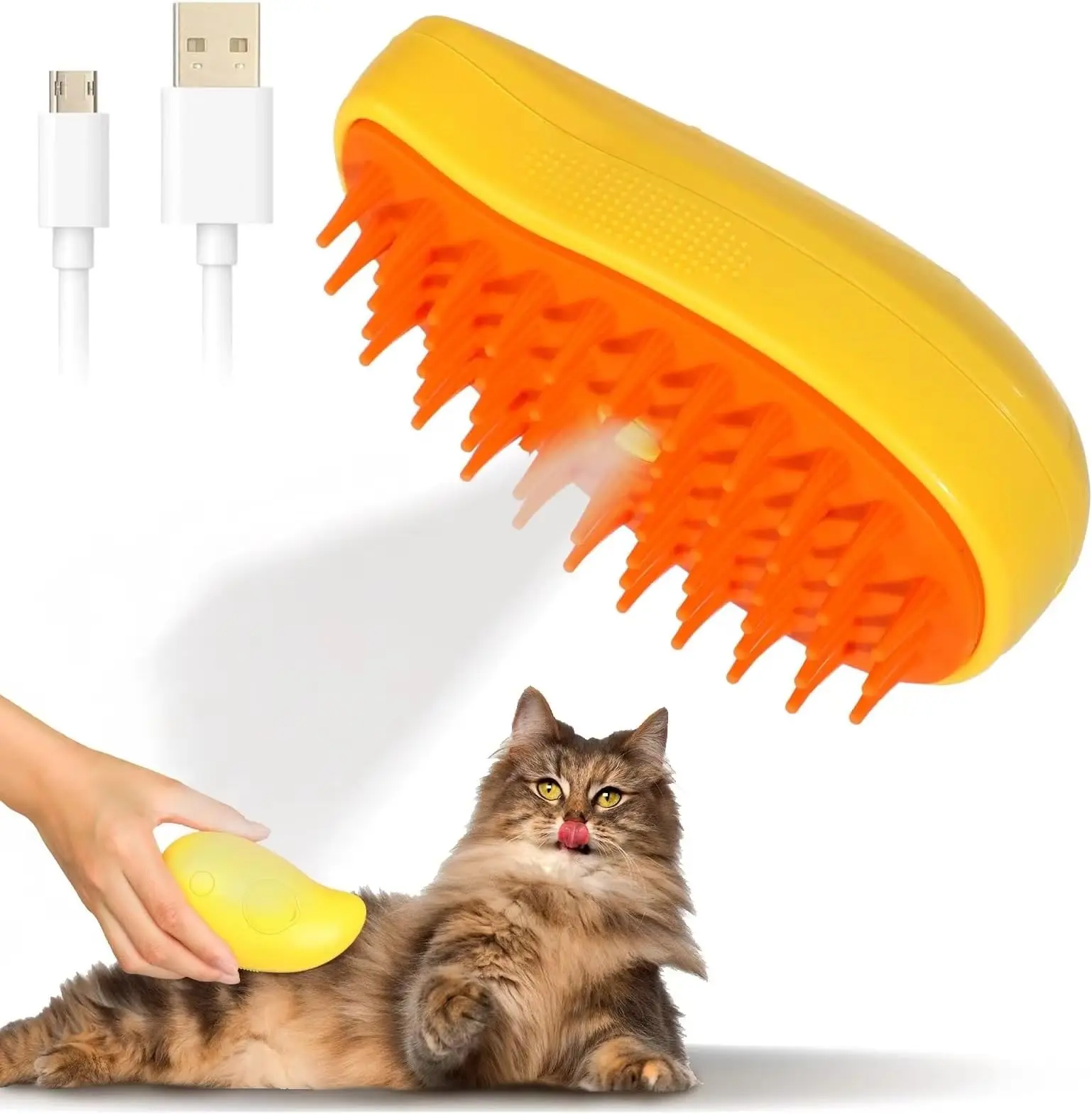 

Cat Dog Steamy Brush Steam Brush Electric Sprayer for Massage Pet Grooming tool Shedding 3 in 1 Electric Sprays Massage Combs