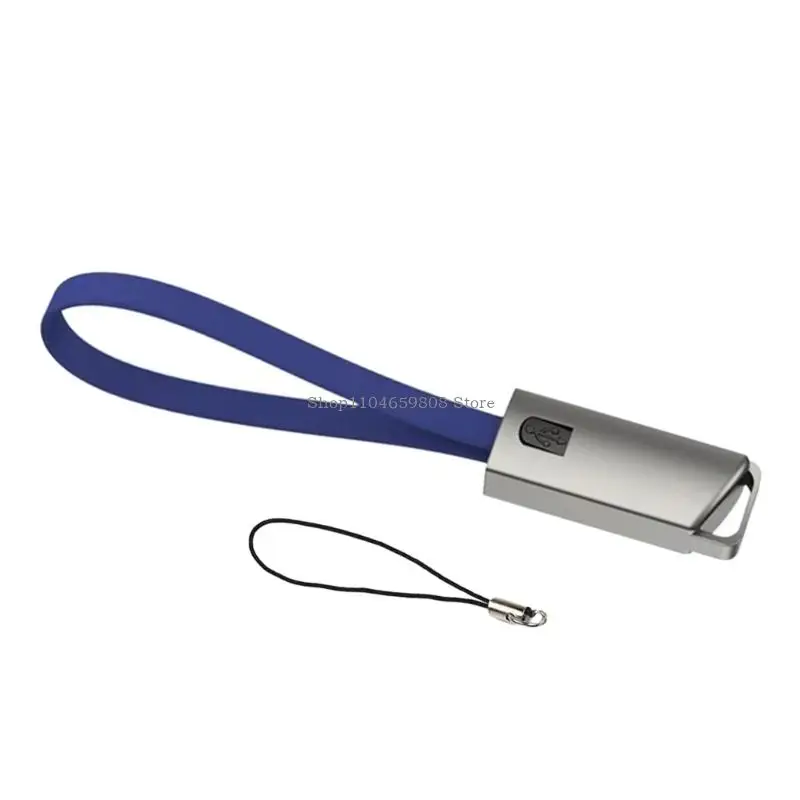 Keychain USB to Type C Charging Cable 2.4A High Efficiency Data Transfer 2 in 1
