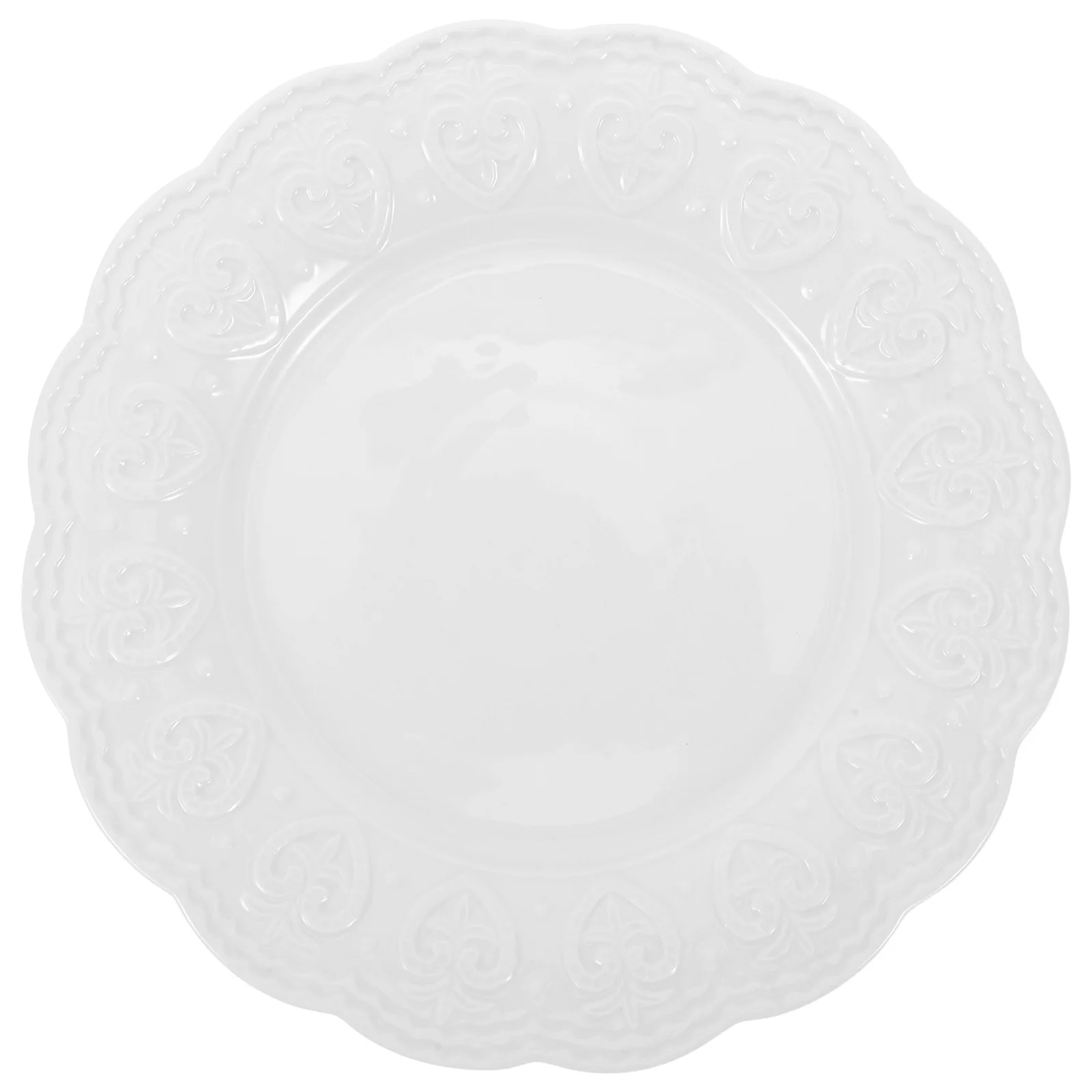 

Creative Ceramic Round Dessert Plates Decorative Cake Platter Small Appetizer Tray Porcelain Side Dish for Bread Fruit