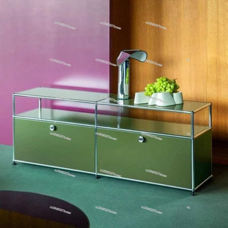 Stainless Steel Storage Masterpiece Cabinet, INS-Style, Trendy