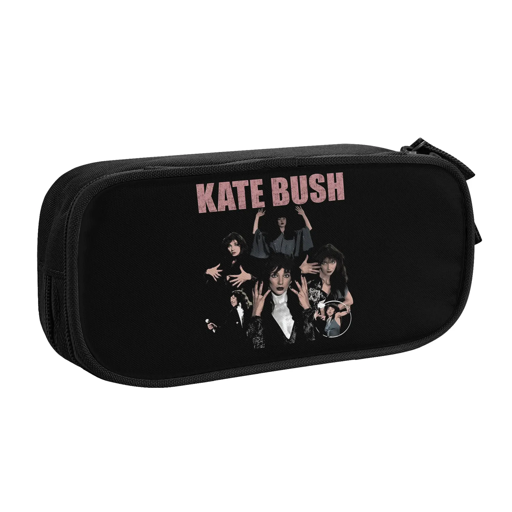 Kawaii Kate Bush English Singer  Pencil Case for Girls Boys Big Capacity Catherine Bush  Pencil Pouch School Accessories