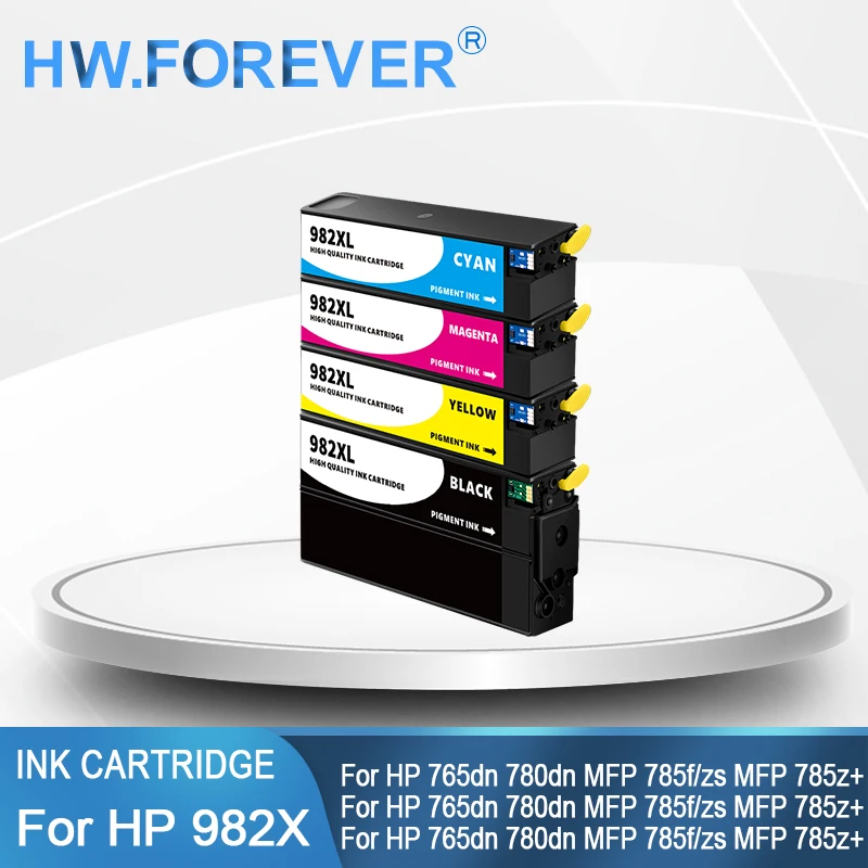 

Восстановленный чернильный картридж HP 982X для HP PageWide Enterprise Color 765dn MFP 780dn 785f/zs 785z + картридж для принтера