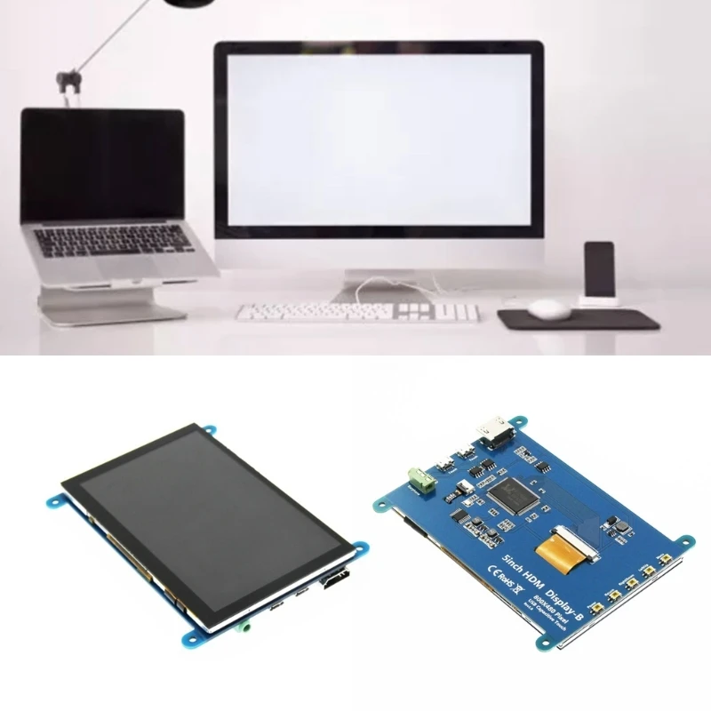 5 Inch IPS LCD  Display Panel  x 480 Capacitive Screen   for Raspberry ,