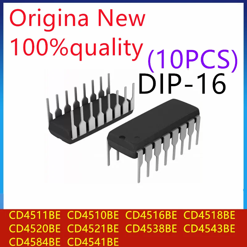 (10piece)100% New CD4543BE CD4584BE CD4511BE CD4510BE CD4516BE CD4518BE CD4520BE CD4521BE CD4538BE  CD4541BE DIP16