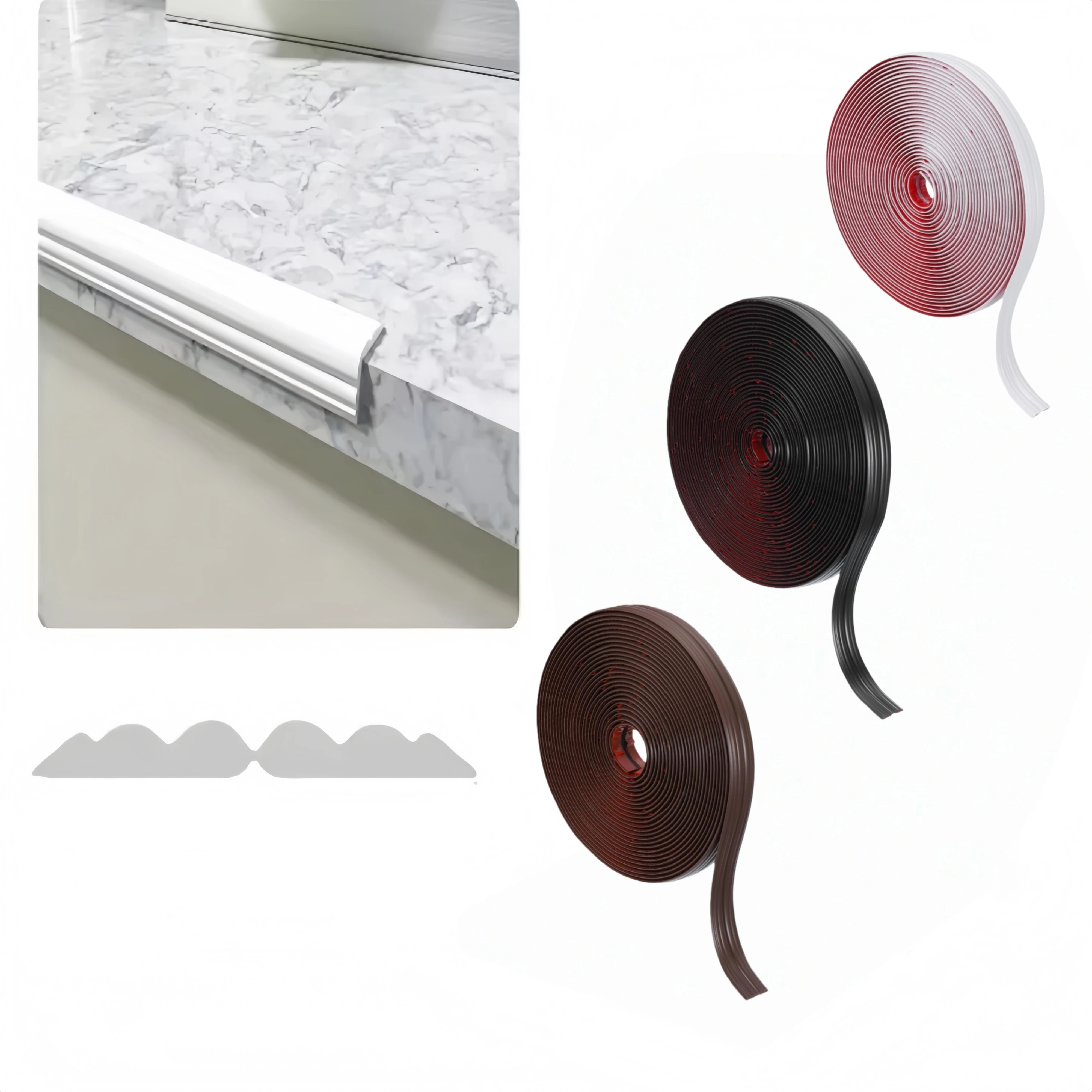 1 Stück 1mX2cm Heimschutz Anti-Kollisions-Streifen Fensterbank Tischkantenschutz Bodendruckstreifen Wand Innen- und Außenbereich