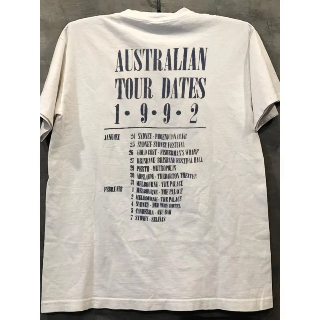 نيرفانا باند كورت كوبين خمر الأمريكية تي شيرت ريترو الصيف القطن الخالص تي شيرت رجالي ملابس الأطفال المحملة Y2k امرأة