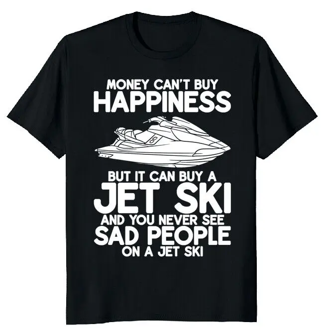 Jet-Ski Happiness Water Sports Graphic Classic T-ShirtAnime Pattern Summer Clothing