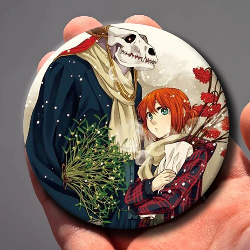 Anime The Ancient Magus Bride Cosplay Badge Cute Cartoon Brooch Chise Hatori Elias Ainsworth Lapel