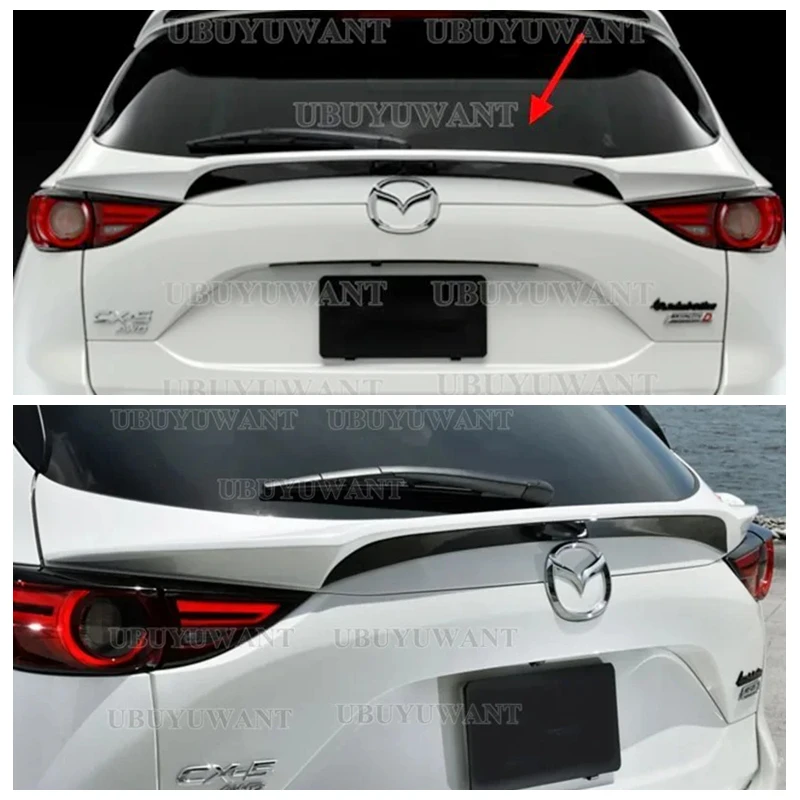 For Mazda CX-5 CX5 2017 2018 2019 2020 2021 Rear Middle Boot Spoiler Car Trunk Lip Wing Cap Tuning