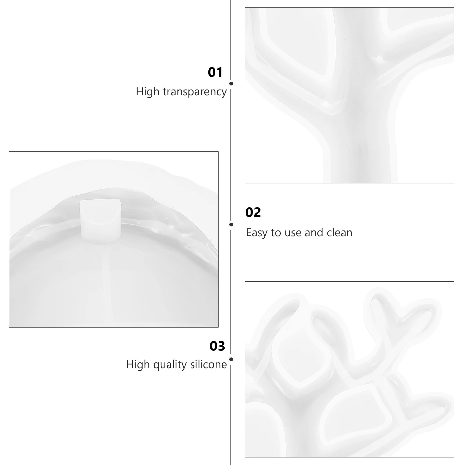 

Silicone Mold Storage Box DIY Crafts Epoxy Clay Reverse Silicone Mold Molds Reusable Jewelry Accessories Parts