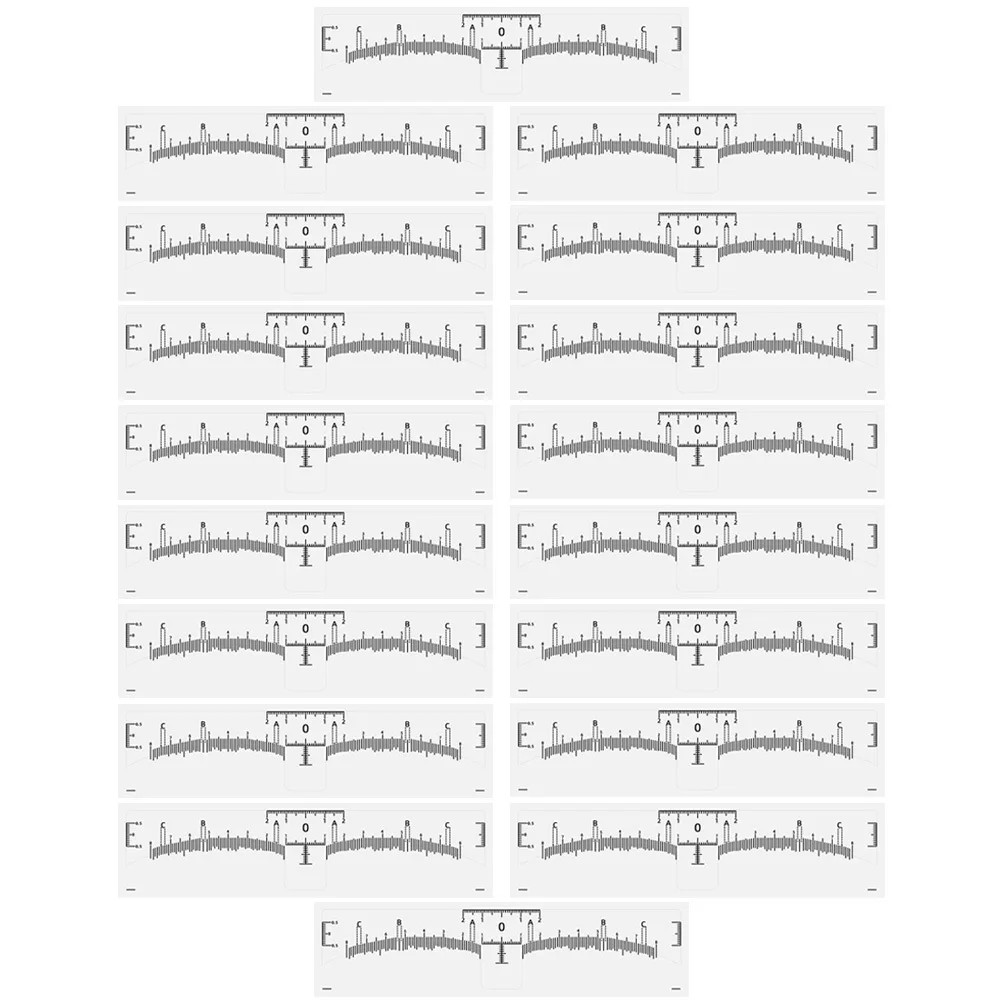 50Pcs High-End Eyebrow Tools for Precise Measurement and Professional Eyebrow Line Creation Eye Brow Stamping Kit