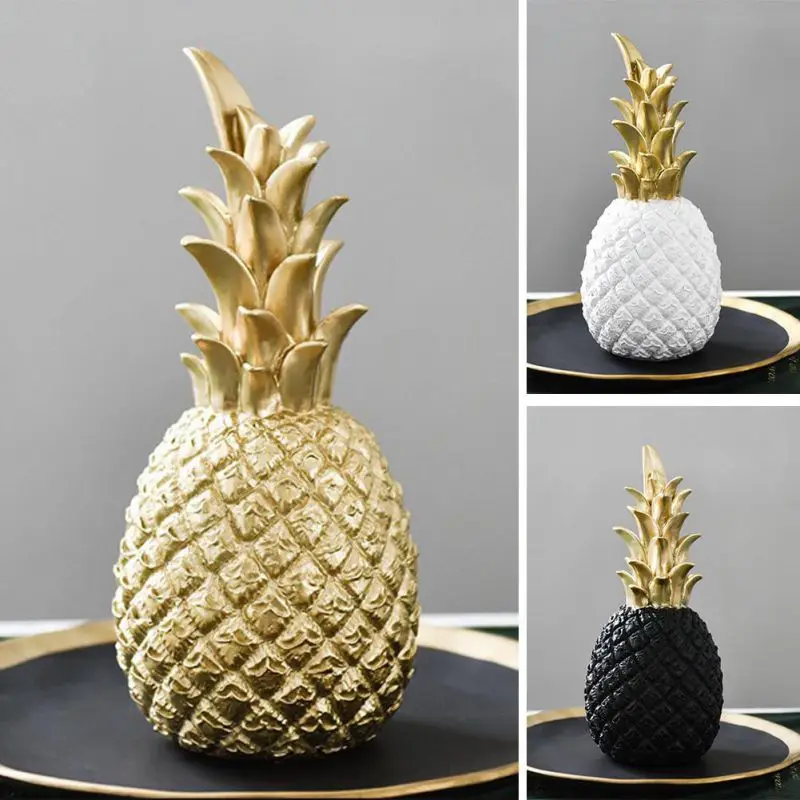 

Nordic Modern Home Decor Golden Pineapple Creative Wine Cabinet Window Desktop Display Props Home Decoration Accessories