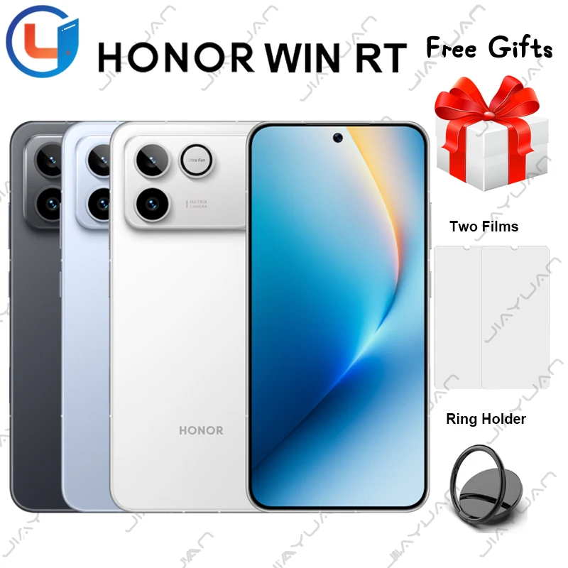 Original HONOR WIN RT 5G Game Mobile Phone 6.83" AMOLED 185Hz Display Snapdragon 8 Elite Battery 10000mAh 100W Wired Smartphone