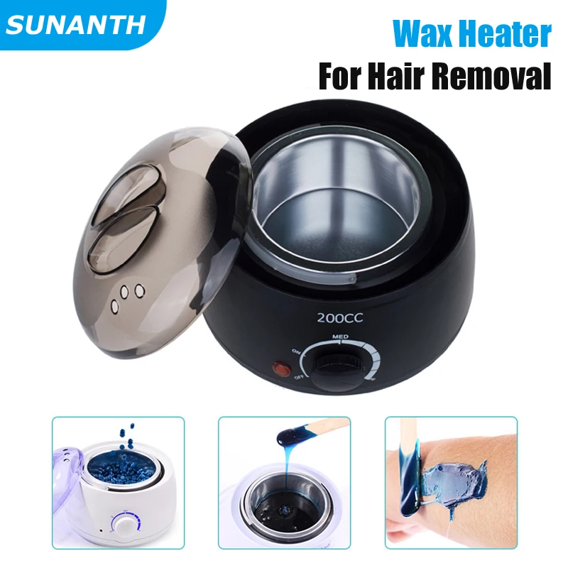 200ml Unisex Wax-melting Pot Wax Heater Kit Warmer wax hair removal pot use for Full Body, Legs, Face, Epilator Warmer machine