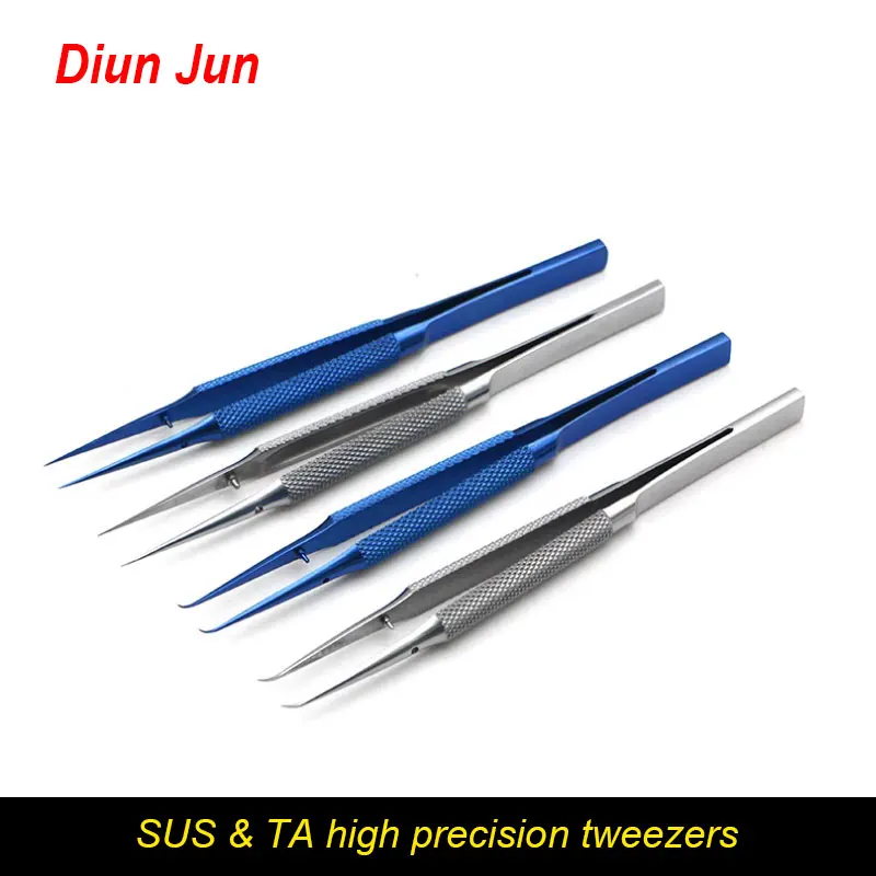 Precision Titanium Alloy Tweezers Professional Repair Fingerprint Fly Line CPU Antimagnetic Electronics Forceps Stainless Steel