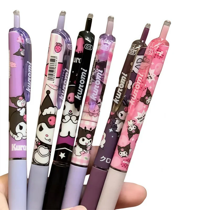 Sanrio click pen Kuromi cartoon pattern high-looking 0.5 quick-drying writing pen students only brush question gel pen wholesale