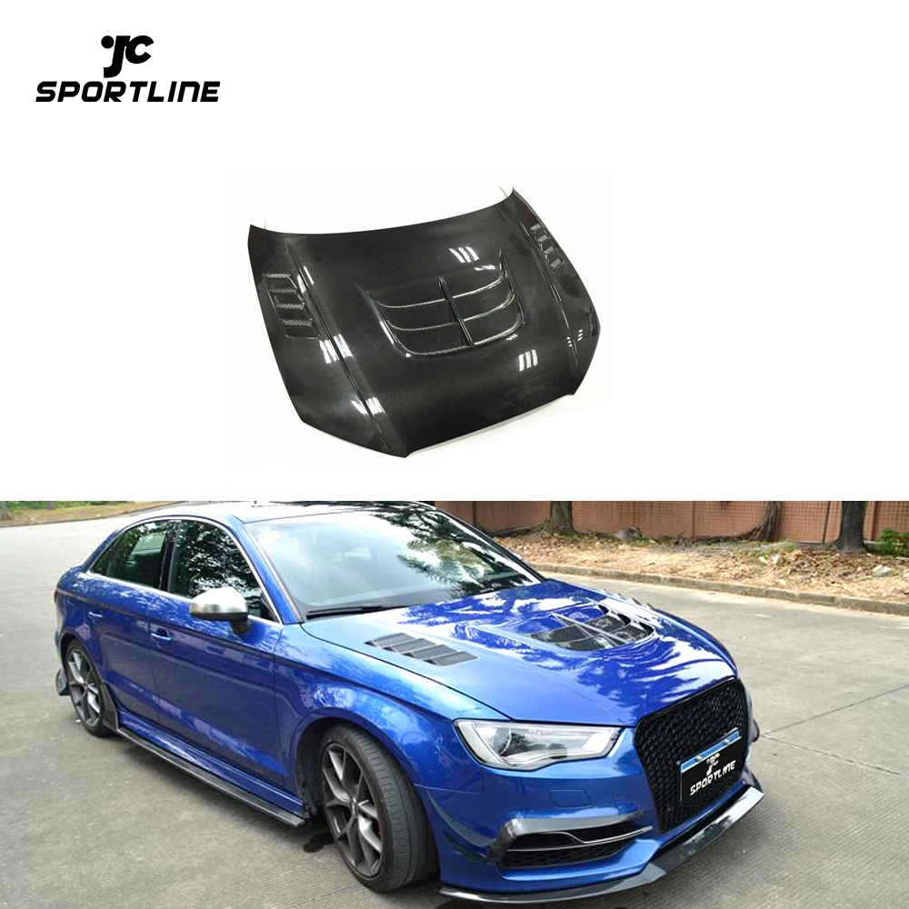 

RS3 Style Carbon Fiber S3 Engine Hood for A3 8V SLINE S3 Sedan 4-Door 2013-2016