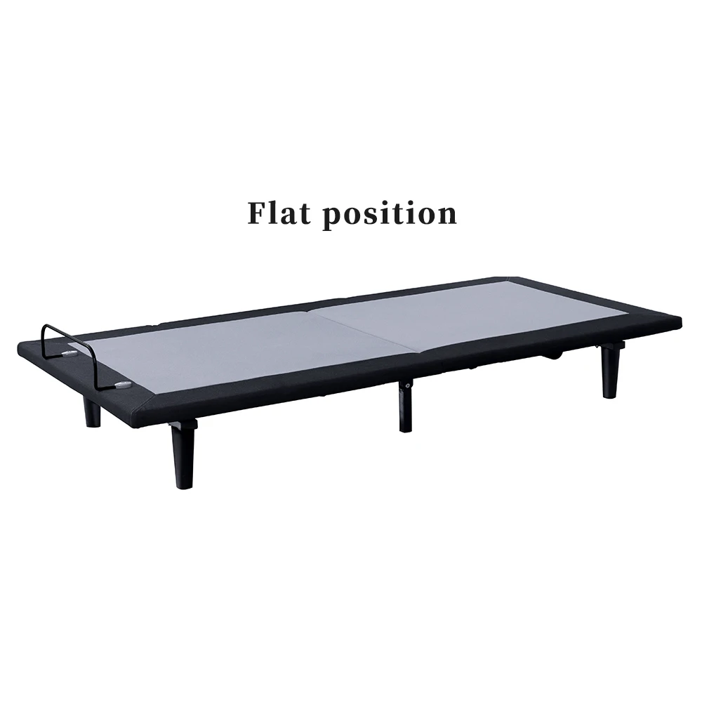 Wielofunkcyjna inteligentna rama łóżka z pilotem, rozkładana łóżko typu king size z regulacją dla seniorów