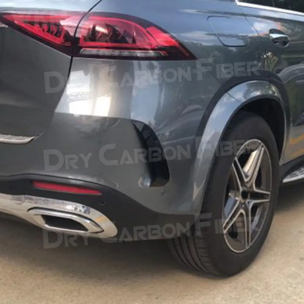 Gloss Black ABS Material Rear Bumper Trims Side Vents Spoiler for Mercedes Benz GLE Class W167 GLE53 AMG SUV 2020+