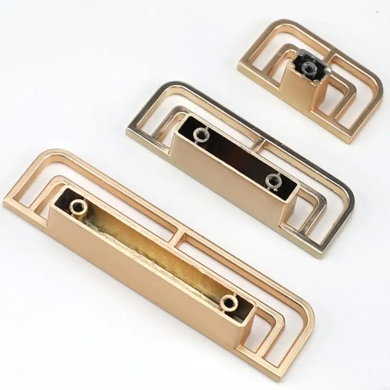 4Pcs Metal Dressers Knob Kitchen Cabinet Door Handle Wardrobe Pulls Simple Square Drawer Knob Furniture Hardware