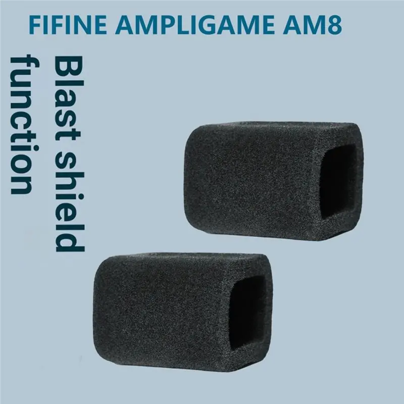 [B24B!】 10Pcs Windproof Microphone Sponge Cover For FIFINE Ampligame