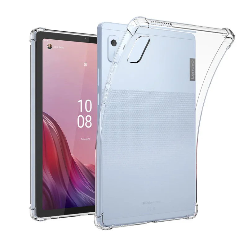 

Силиконовый задний чехол для Lenovo Tab M9 TB-310FU TB310XC 9 дюймов 2023 с подушкой безопасности, прозрачный чехол для планшета для M8 4-го поколения TB-300FU 8,0 дюйма