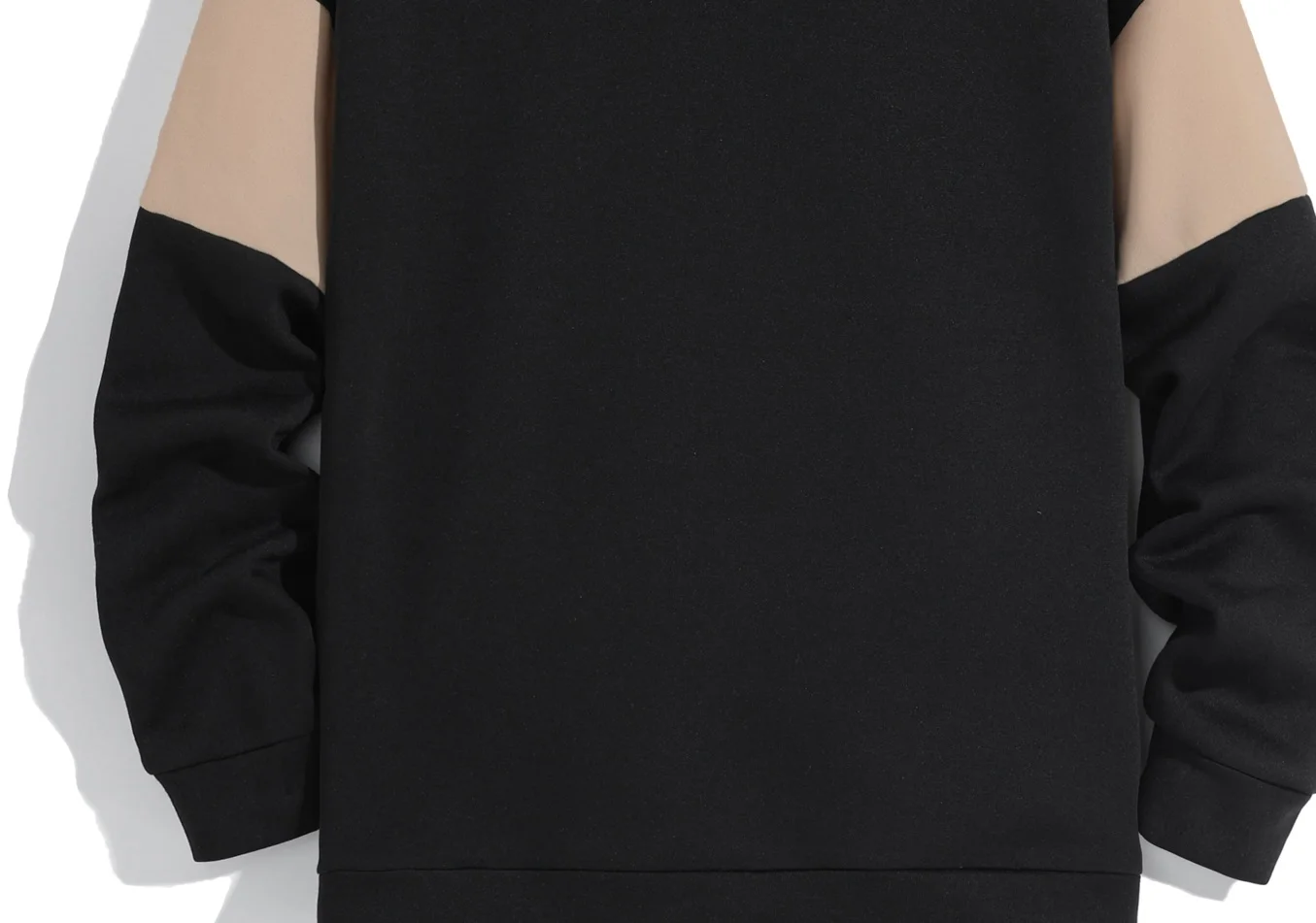 سترة بغطاء للرأس رياضية بأكمام طويلة للرجال من الصوفي الخفيف ، ألوان مرقعة #6