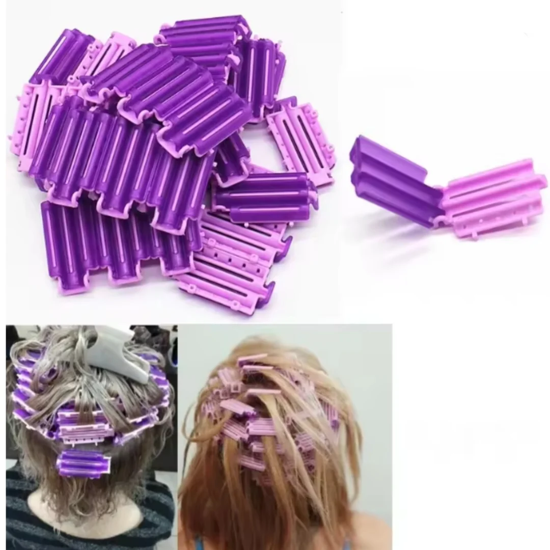36 Stück/Box Wiederverwendbare Dauerwellen-Haarklammern, Lockenwickler, Wellenklammern, Haarspangen, Friseur-DIY-Lockenwickler, Styling-Werkzeuge