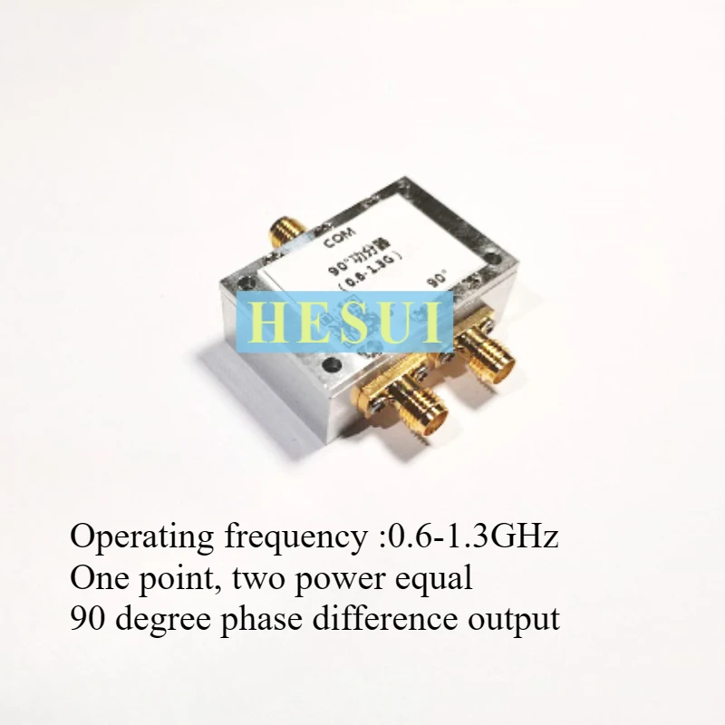 600-1300MHz90 degree power divider 90 degree phase difference output RF SMA 90 degree power division