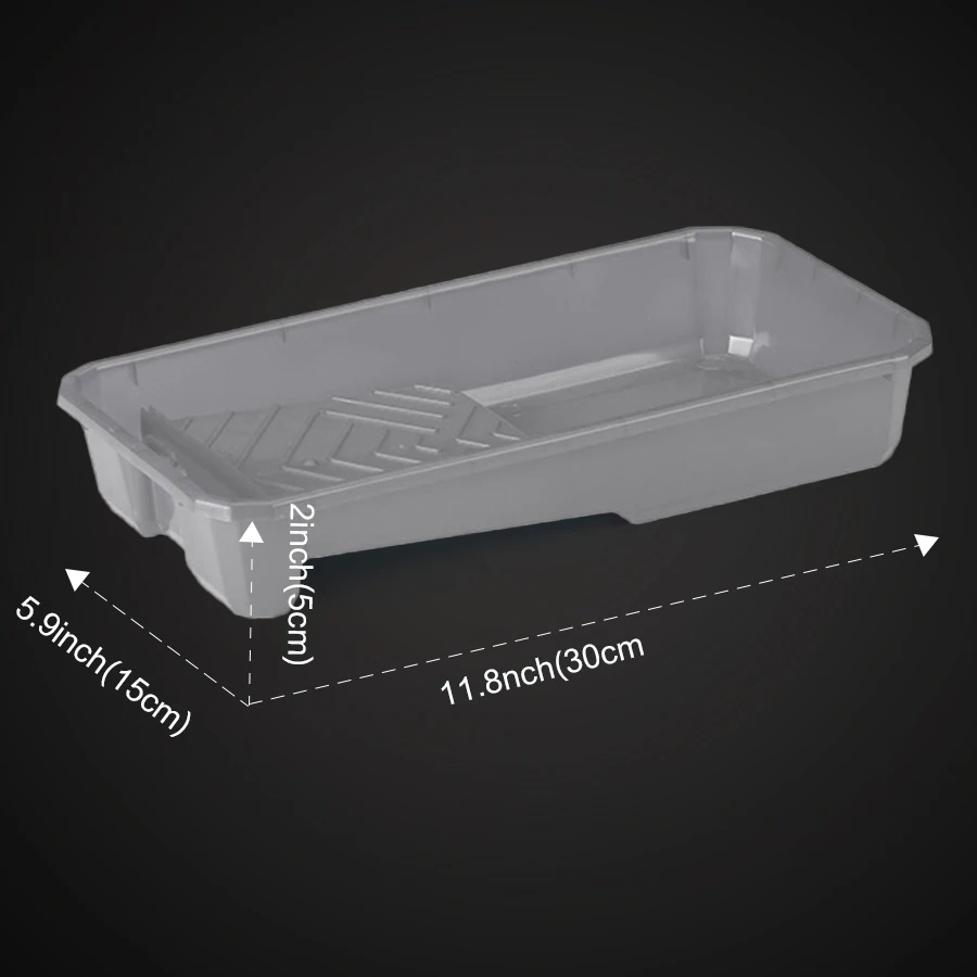 High Capacity Durable Plastic Paint Tray Kit - Multipurpose Home DIY Painting Set with Large Economic Paint Pans for Wall Decora