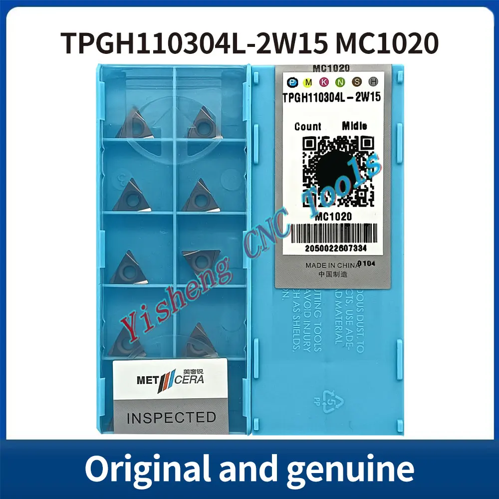 

METCERA Cutting Tools TPGH110302L-2W15 TPGH110304L-2W15 MC1020 Tungsten carbide CNC inserts