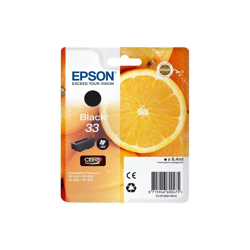 Epson T3331 (33) black Original ink cartridge-C13T33314012 T3331 tintasycartuchos.com