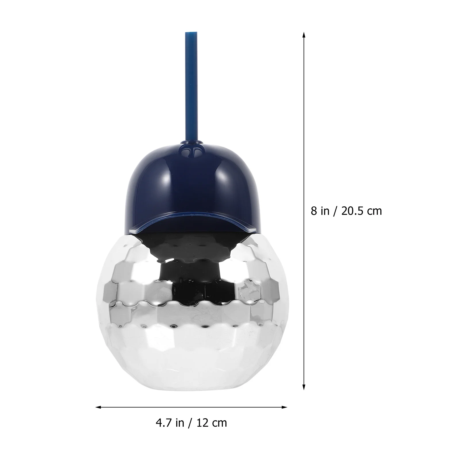 

Cocktail Cup Glittering Disco Shaped Drink Accessory Reusable Plastic Party Bar Home Beach Theme Decorative Wear-Resistant