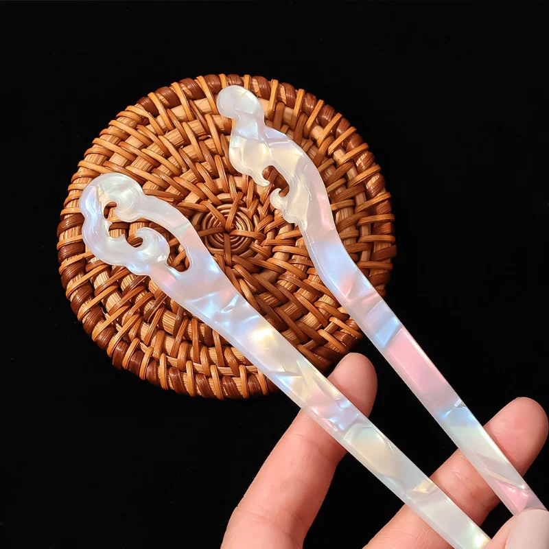 Vintage Punk Chinese Style Hair Sticks Acetate Chopstick Plate Hair for Women Hairpins Hair Wedding Jewelry Hair Accessories