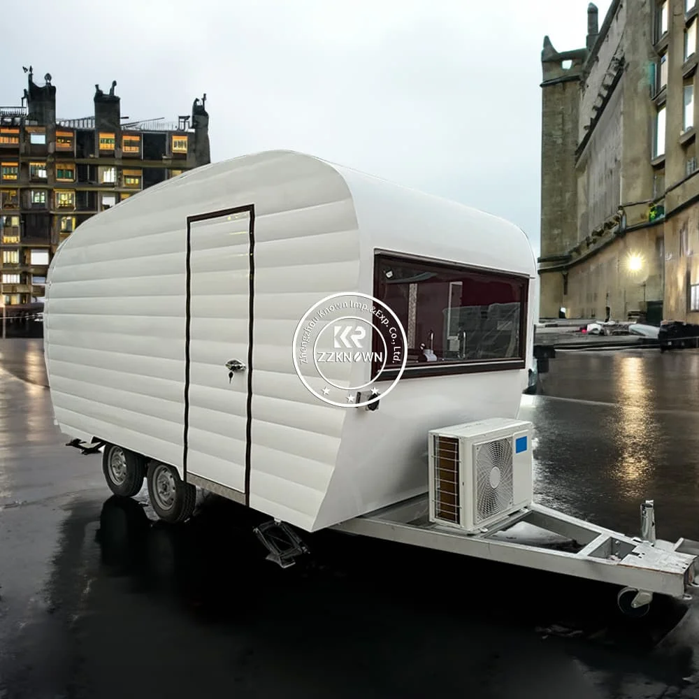 New Design Waffle House Ice Truck Outdoor Food Store Mobile Kitchen Trailer Fast Food Kiosk