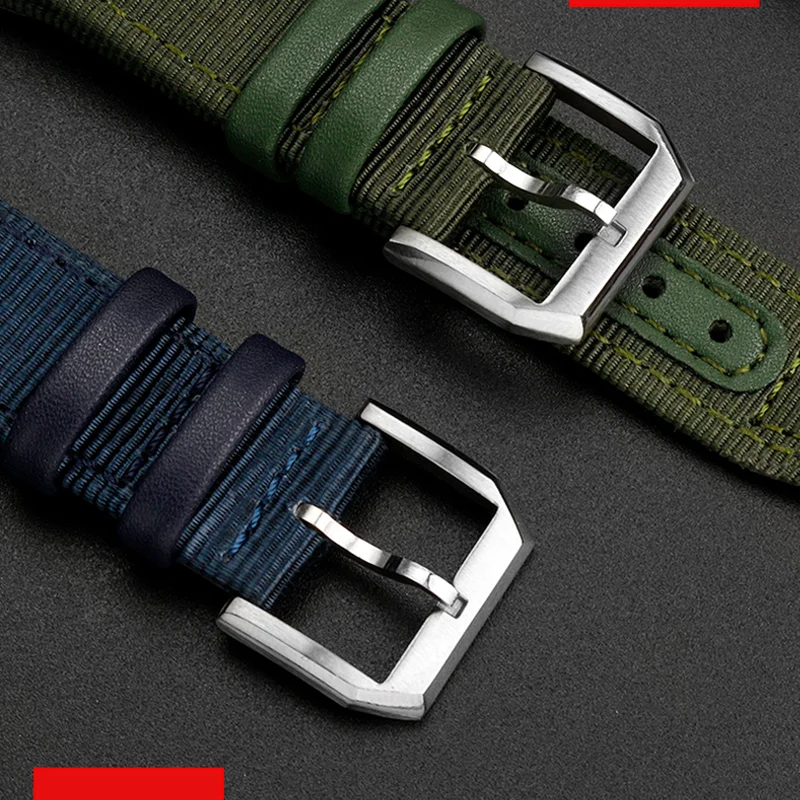 20mm 21 mm22mm Nylon armband für iwc Pilot Mark 18 Spitfire Fighter Jet Portugal iw377714 iw327004 iw377709 iw388101 Herren armband