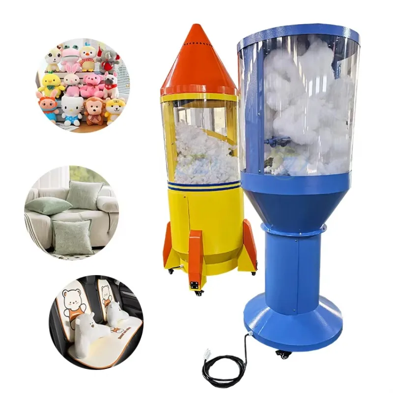 Plush Toy Processing Portable Filling Machine, Plush Bear Fiber Stuffing Machine With Core Components