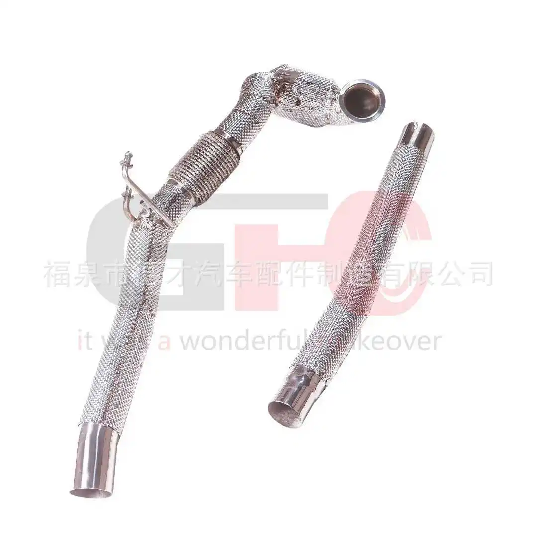 

Suitable for 18 Audi S3 2.0T modified GFC200 molybdenum high flow ternary head section exhaust system sound wave
