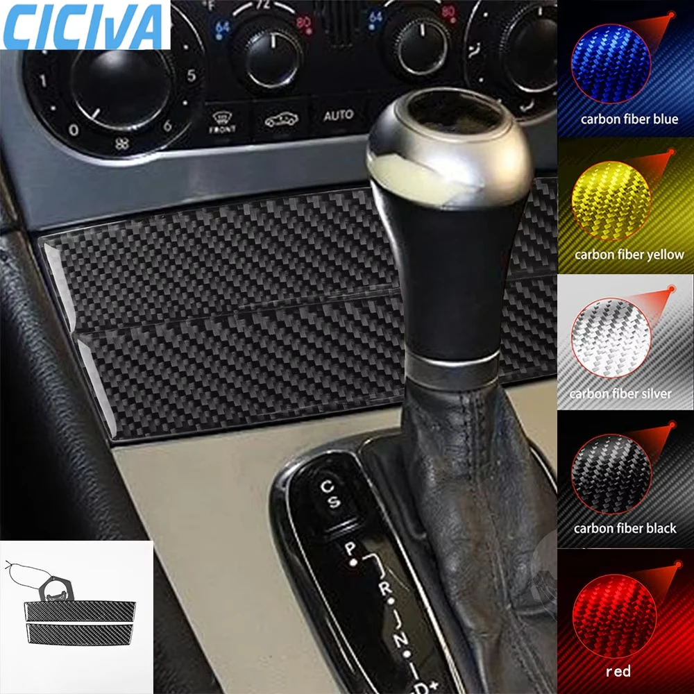 

For Mercedes C Class W203 2005 2006 2007 Real Carbon Fiber Center Console Storage Panel Car Interior Accessories Tuning Stickers