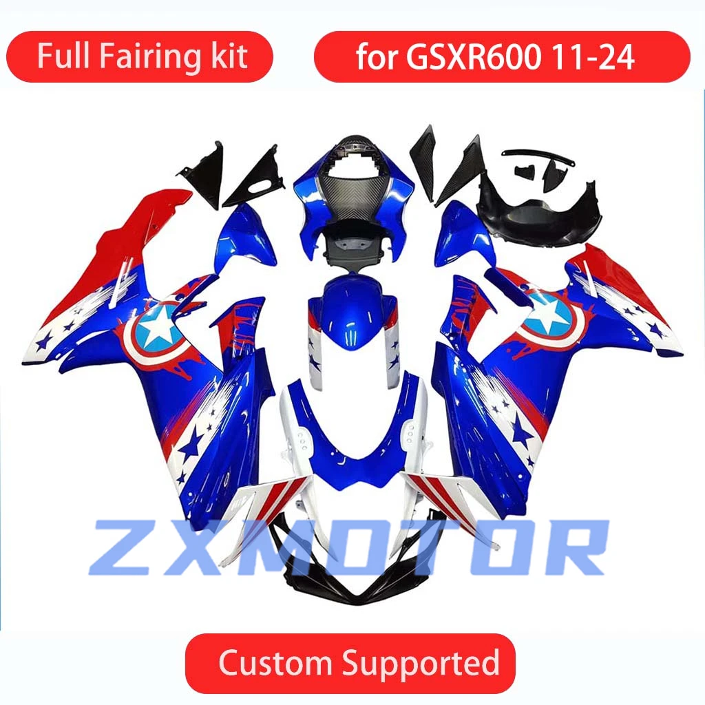 

Для GSXR600 GSXR750 2011-2018 2019 2020-2024 крутой комплект обтекателей GSXR 600 750 11-24 обтекатели кузова мотоцикла