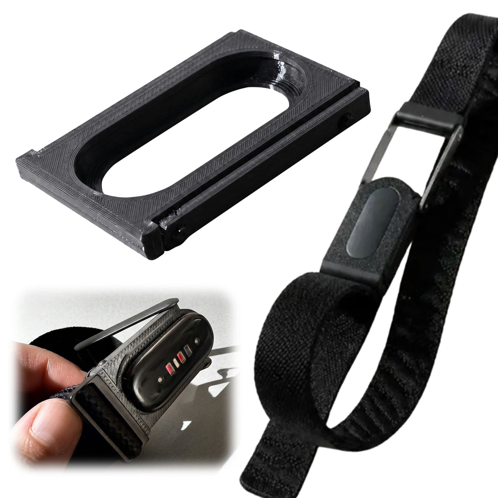 Frame Modification Accessories For Fitbit Air To Whoop 5.0 Modding Housing Cover Compatible with Elastic/Silicone Wristbands