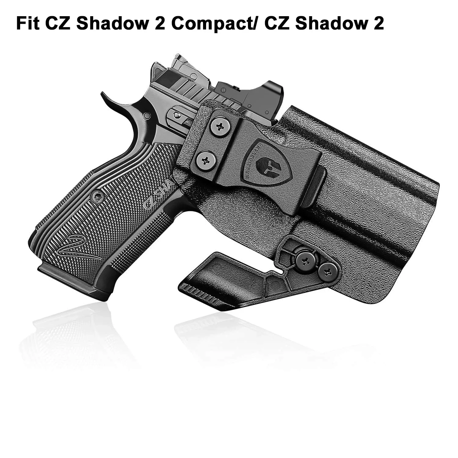 For CZ Shadow 2 Compact/ CZ Shadow 2,IWB Kydex Right Holster,Claw,Inside Waistband Conceal Carry,Mounting Sight,Lock Click Sound