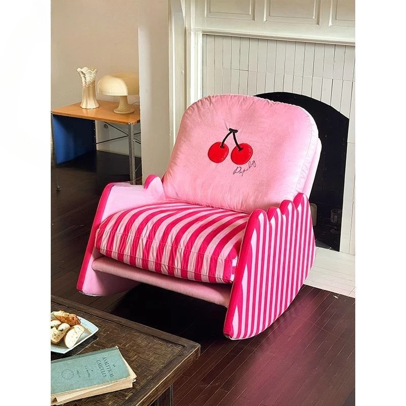 

Lazy rocking recliner cherry rocking back bedroom chair lazy sofa single sofa