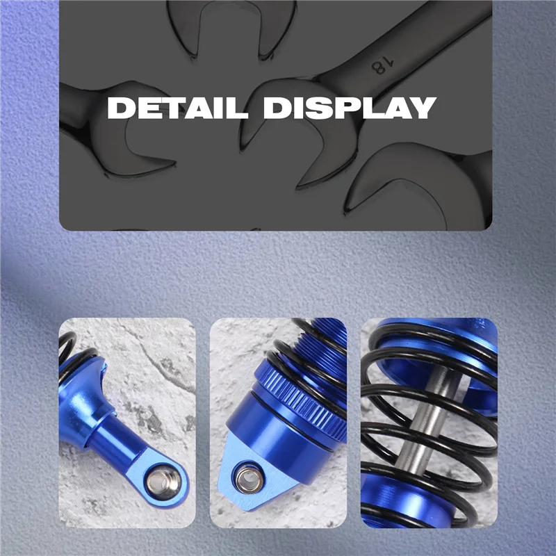 A63T-メタルフロントおよびリアショックアブソーバー Traxxas Slash 4X4 VXL 2WD Rustler Stampede Hoss 1/10 RC カーアップグレードパーツ用